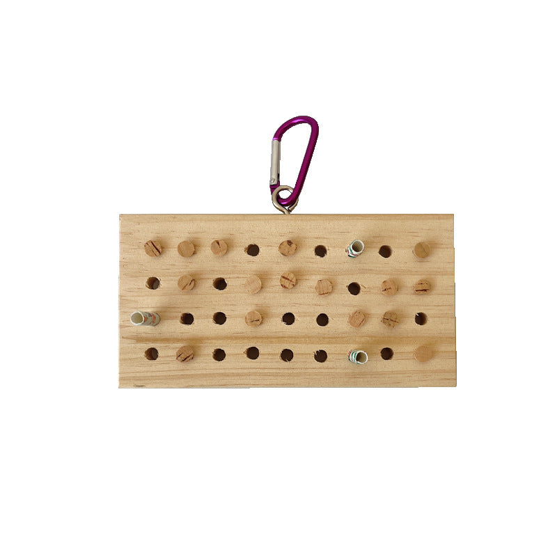 Jouets pour perroquet Formation Décompression Suspension Jouet de clavier en bois massif