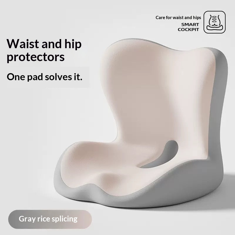 Siège d'une pièce et dossier Coussin Hip-enhancement Design