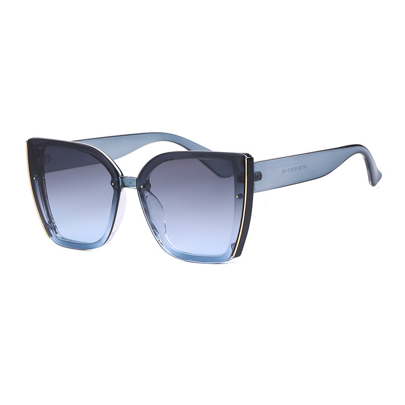 Internet Celebrity Cat-Eye Grande Cadre Lunettes de soleil pour femmes