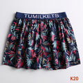 Short de boxeur imprimé homme Short de boxeur à la maison slips de boxeur en coton