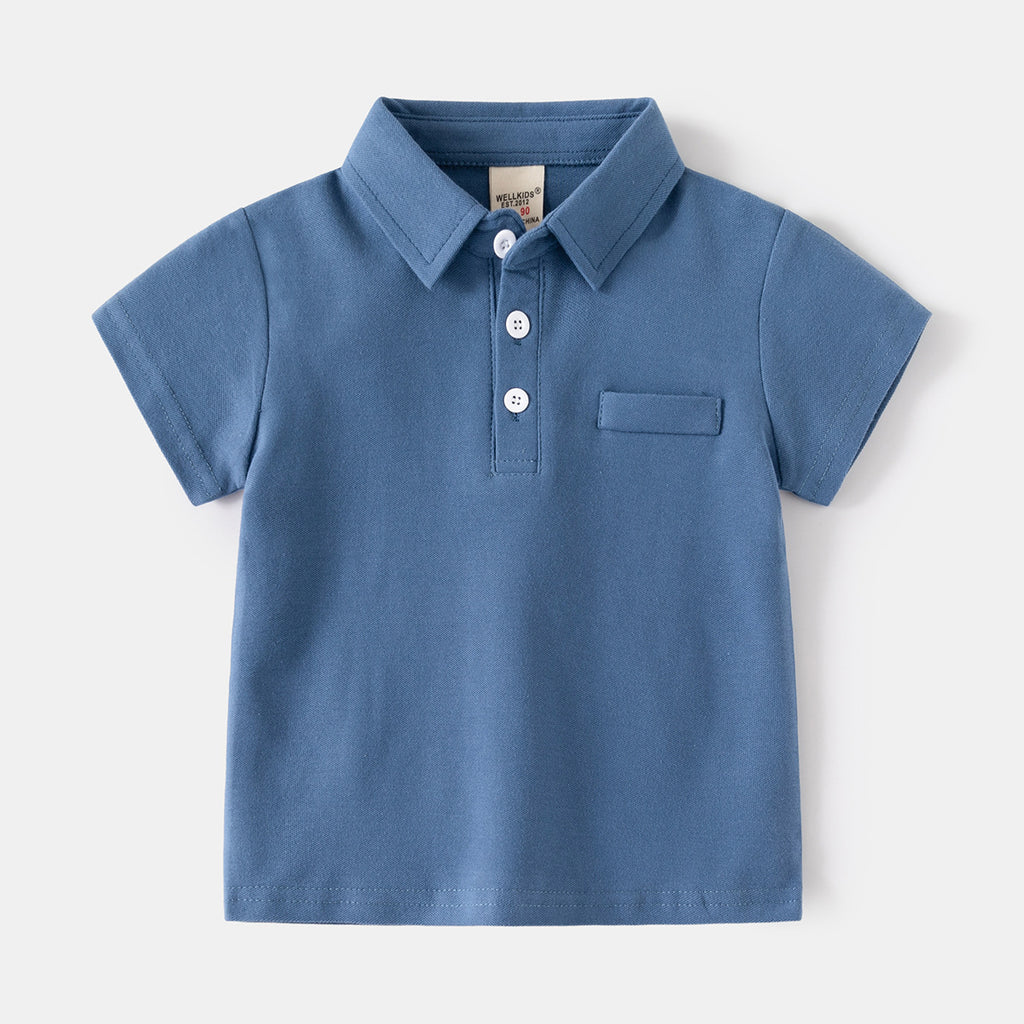 Chemise Polo coton manches courtes pour garçons