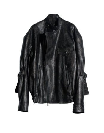 Dark Rock Veste vintage de moto futuriste sans sexe