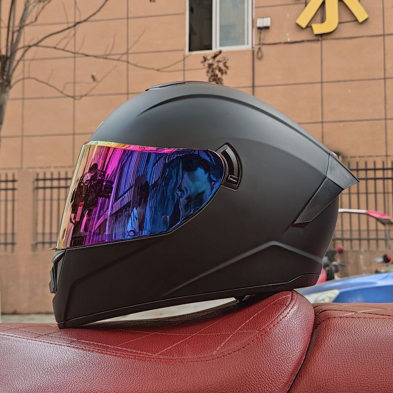 Casque de moto homme Bluetooth chaud plein visage quatre saisons