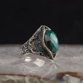 Inlaid Sea Blue Zircon Anneau de mode européen et américain