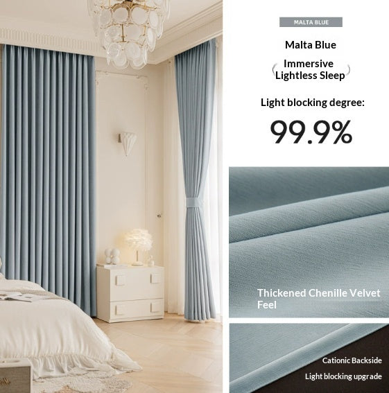 Master Blinds Rideaux Chenille French-Style Luxe-Looking Home Décor Light Luxury Modern A