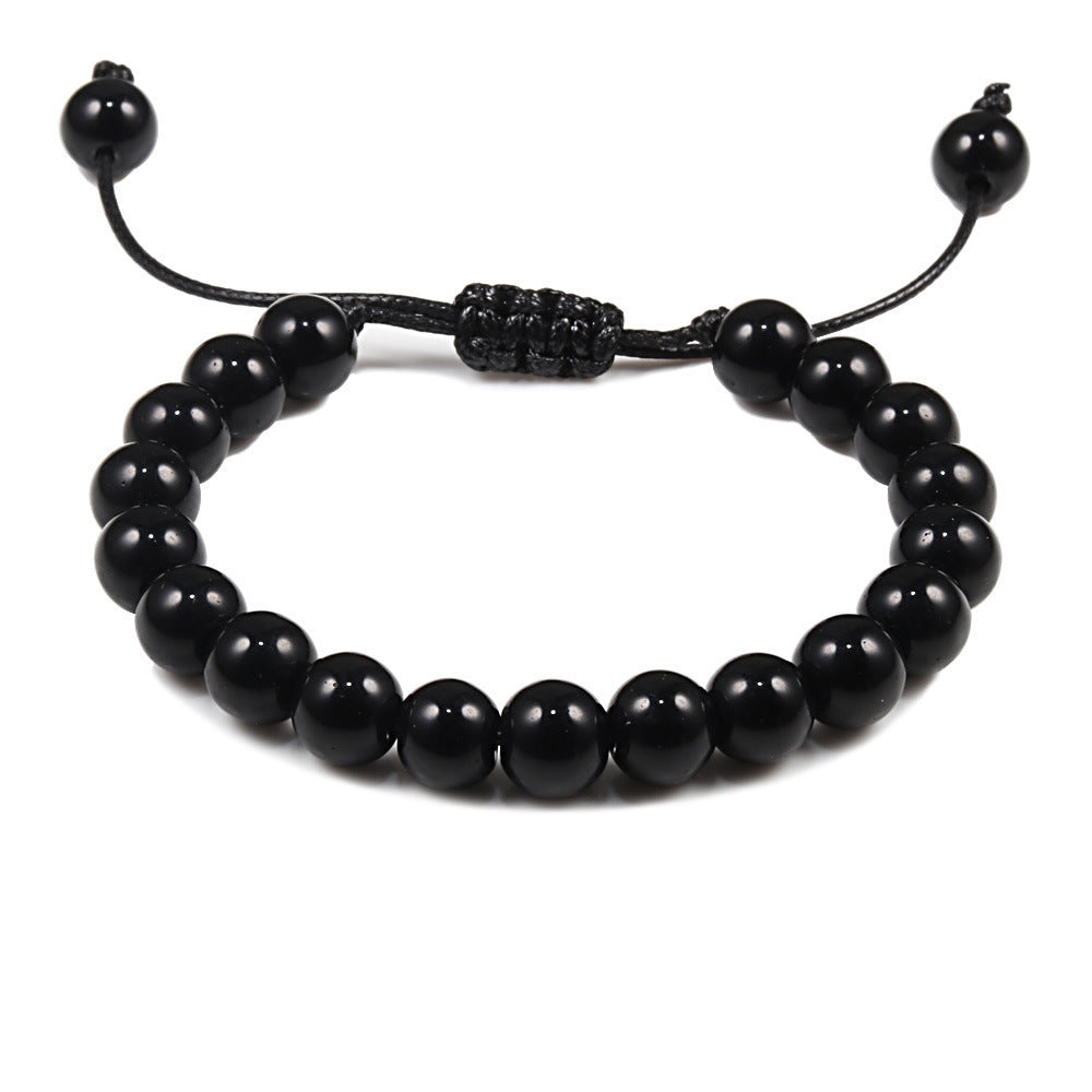 Bracelet tressé pierre naturelle vente chaude