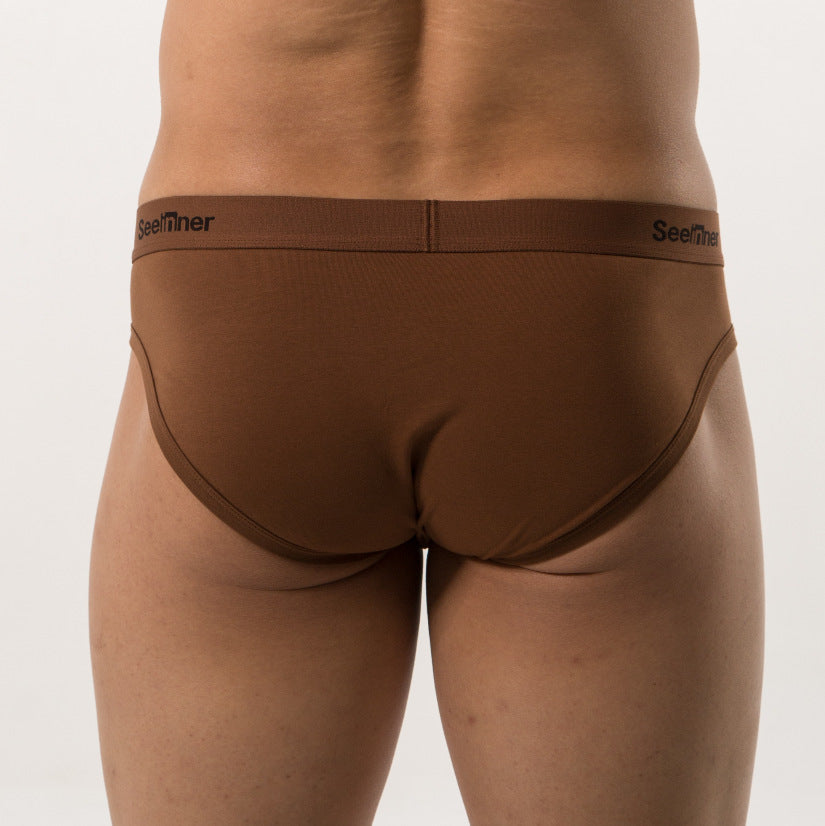 Slips de sport en coton stretch à basse taille pour hommes