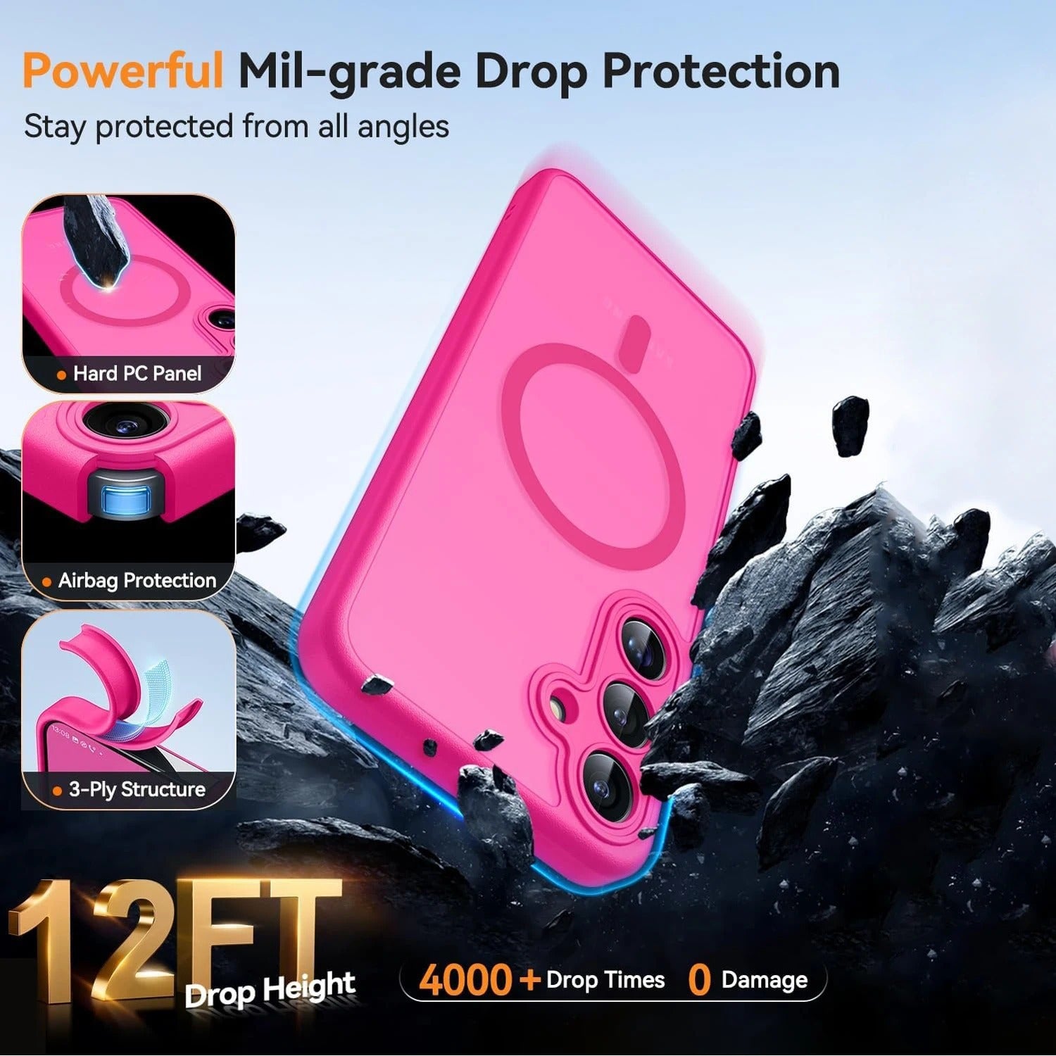 Cas de téléphone Magnetic Premium Matte