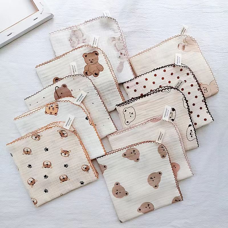 Fil de coton Baby Serviette visage Lait Serviette Bébé Nourrissant Serviette Salive mouchoir