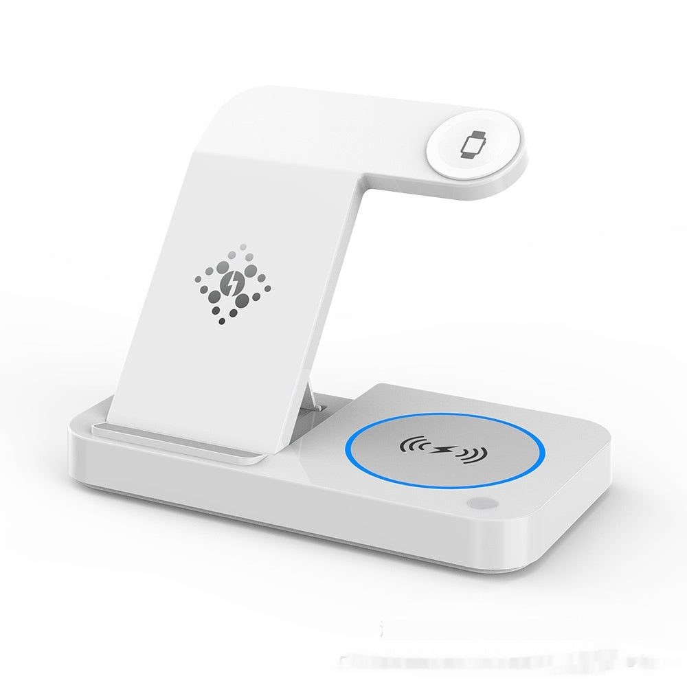 Chargeur sans fil pliant de quatre en un Chargeur sans fil de trois en un