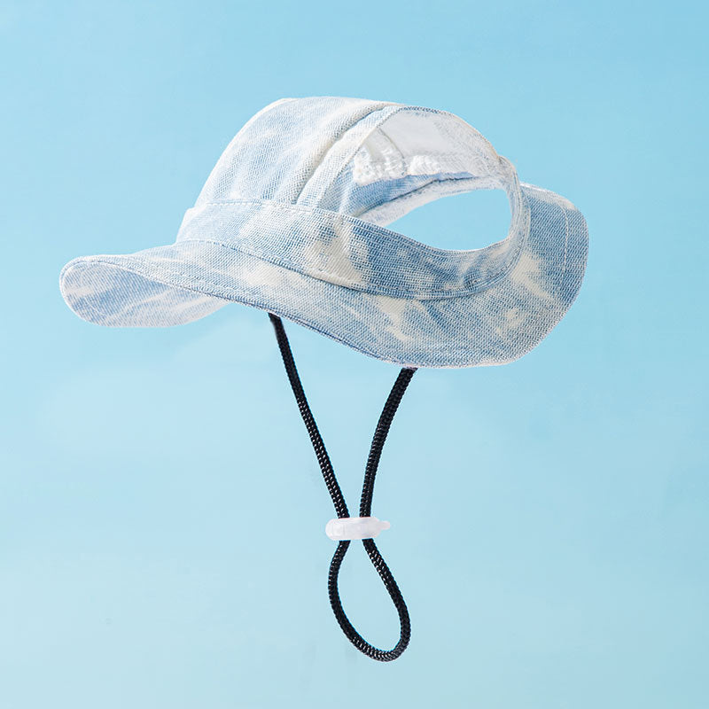 Chapeaux d'animaux avec trous d'oreille Chapeau réglable pour chiens puppy pour petits chiens moyens Pug Mascotas Ac