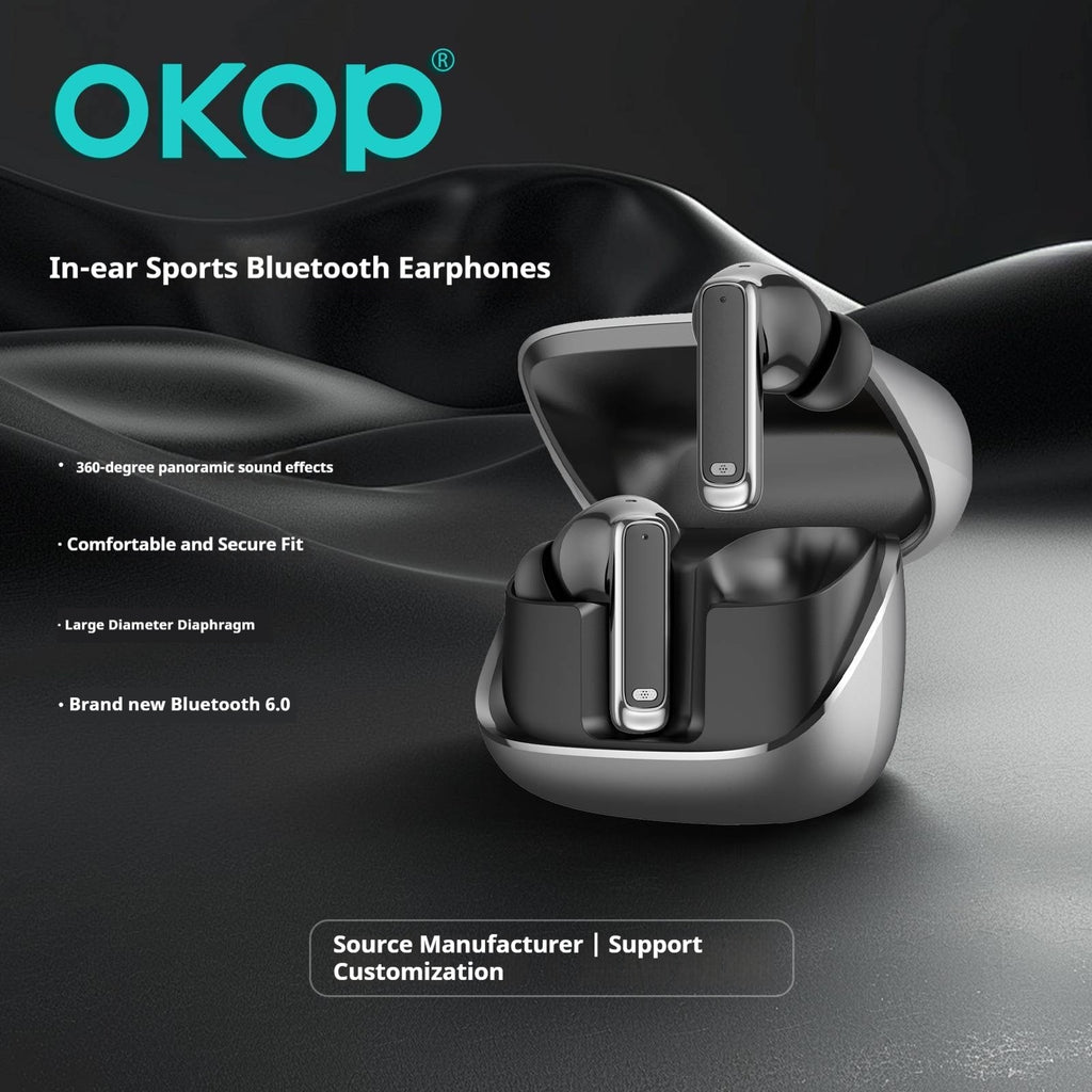 KP-218 Bruit sans fil Annulation dans l'oreille Sport Bluetooth Modèle avec batterie longue Li