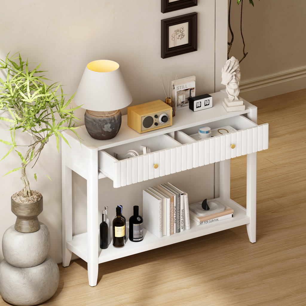Table de console de 29,53" avec tiroirs
