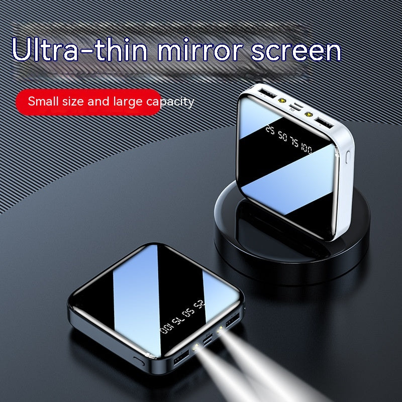 Mirror Mini-portable Power Bank Grande capacité