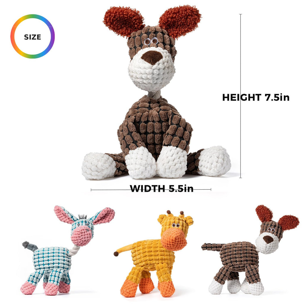 3 Pack de jouets de chien Squeaky