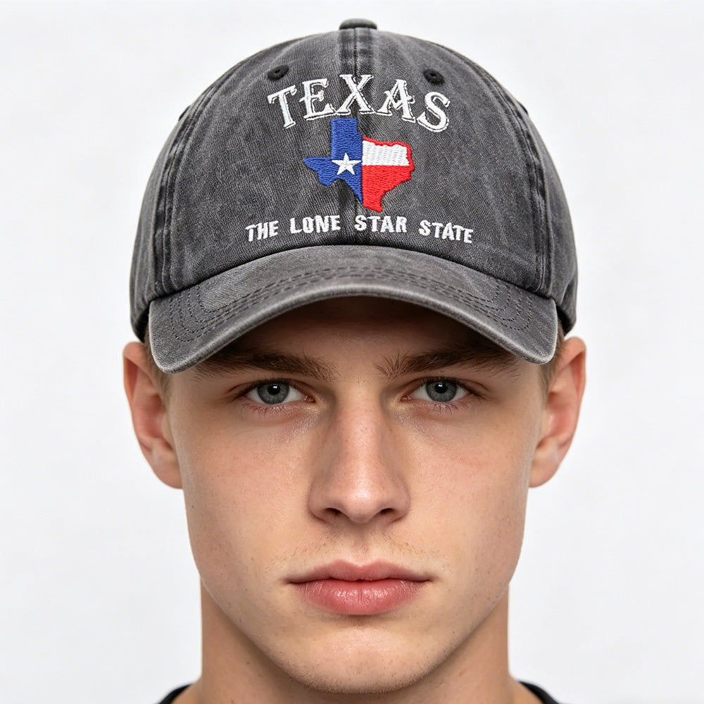 2pcs Texas La casquette de baseball brodée de l'État Lone Star - FC Dallas Coupe du monde Fan de football H