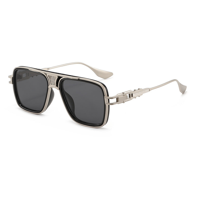 Verres en métal tendance à la mode à structure tortoise Unisex