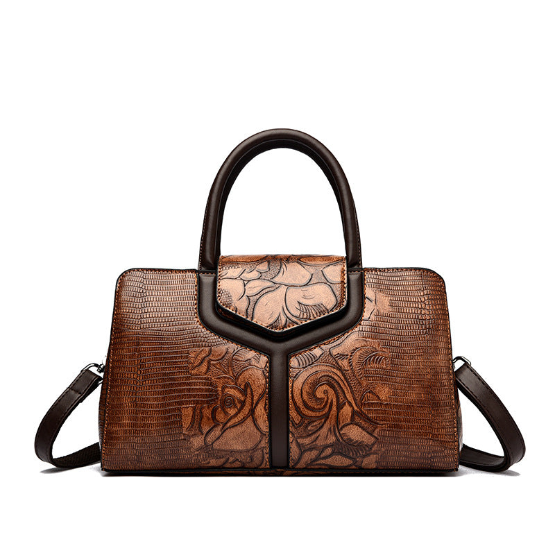 Sac à main pour femmes en cuir crocodile