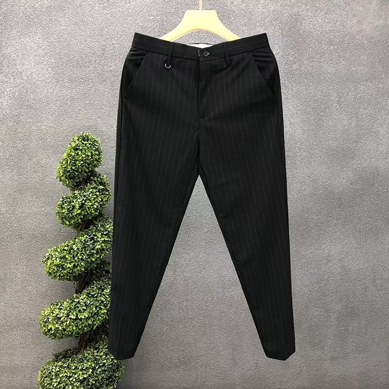 Pantalons polyvalents haut de gamme Trendy Slim-fit Business Pantalons