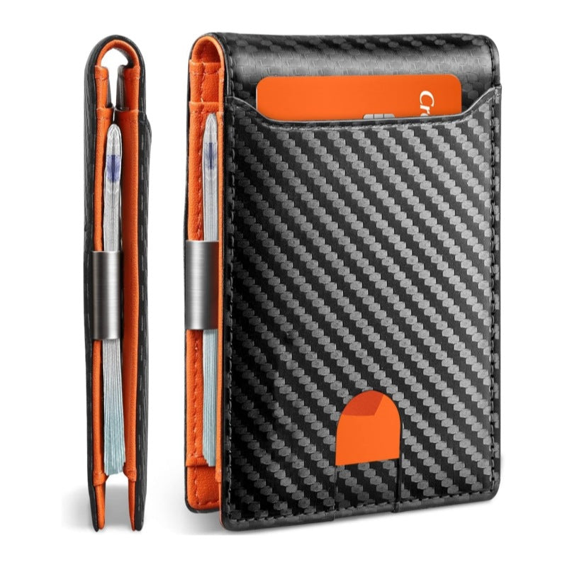 Flip double portefeuille ultra-fin pour hommes