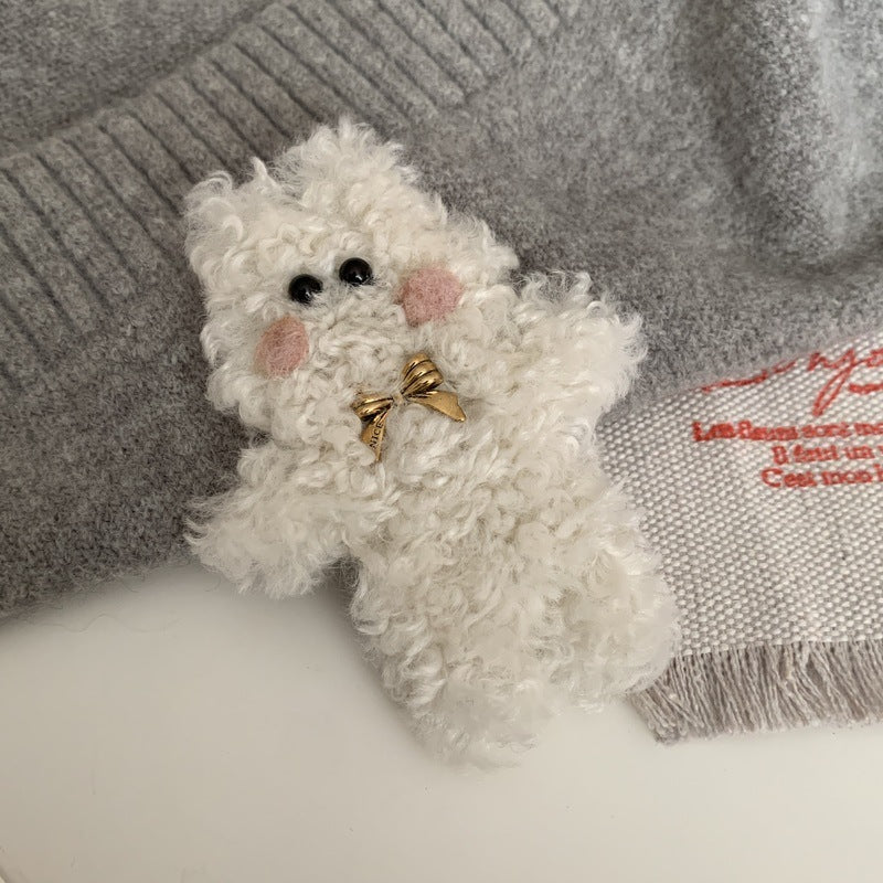 Barrettes de dessins animés en peluche mignons