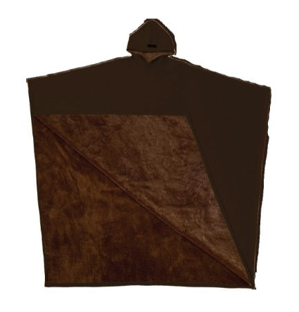 Autumn and Winter Punk Loose Hooted Button Woolen Loose Cape