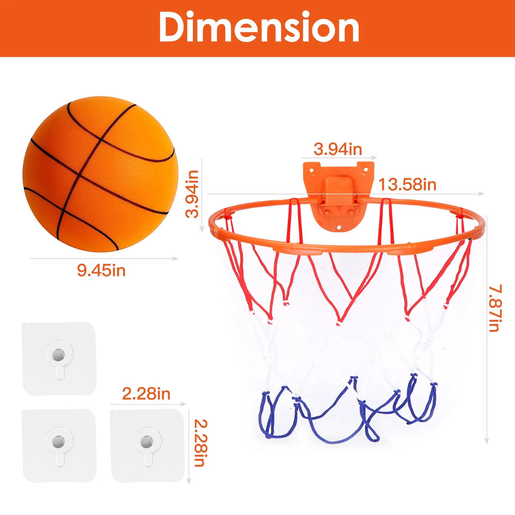 Basketball silencieux avec mousse de rotule Bouncing Basketball silencieux Foa haute densité non revêtue