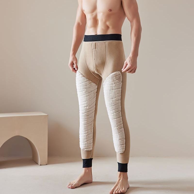 Pantalons de coton pour hommes du nord-est Graphene Soutien à la taille Épaisseur doublé de polaire