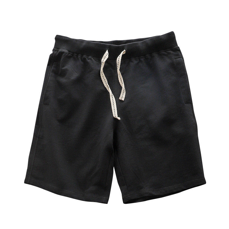 Lose Outer Wear Khaki Solid Color Casual Short homme