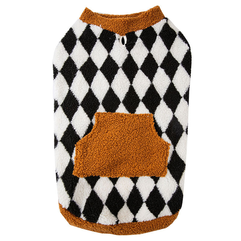 Veste en peluche de chien d'automne et d'hiver Veste rembourrée en coton Vêtements pour animaux de compagnie