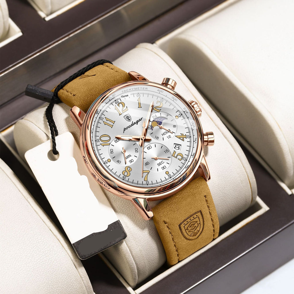 Multifonctionnelle Montre Quartz Lumineux Homme