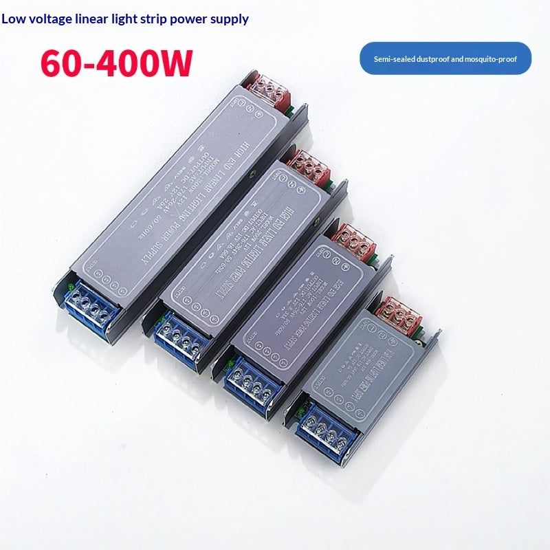 LED bande de lumière Transformateur alimentation de commutation 220V à DC 12V24V Soupe de puissance basse tension