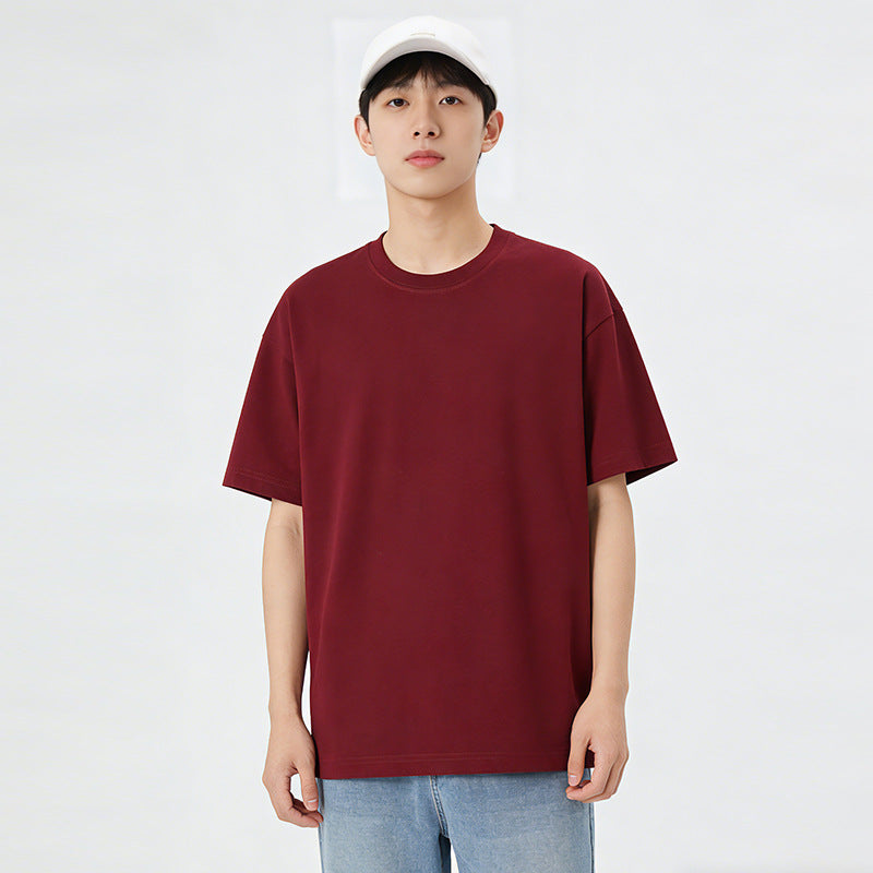 Men's pure cotton short-sleeved T-shirt