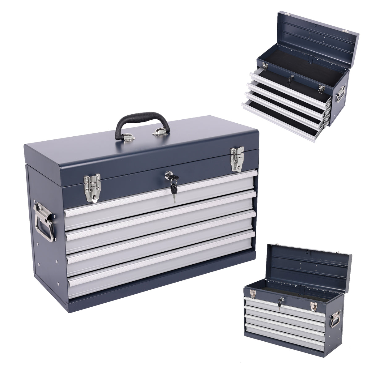 Boîte à outils en métal lourd