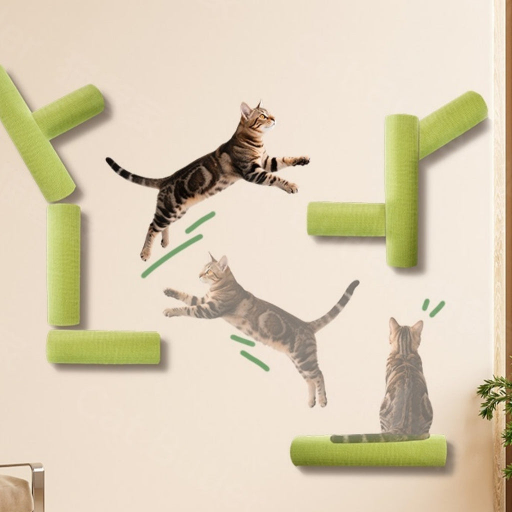 Cat Scratching Post Mur autocollant monté