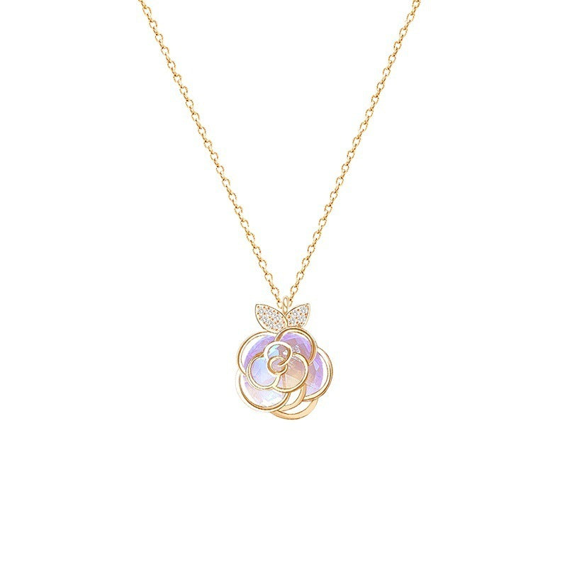 Camellia Advanced Design Niche délicate collier de collier de fleur Bracelet