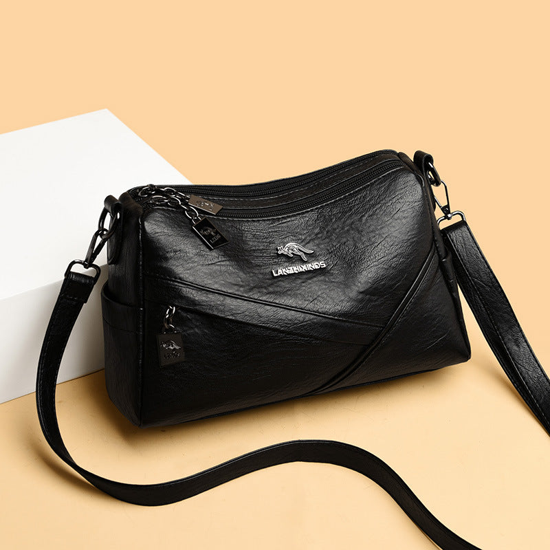 Épaule en cuir souple de mode Sac transversal de grande capacité