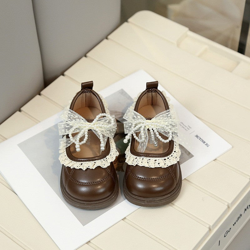 Printemps coréen Style filles Chaussures en cuir