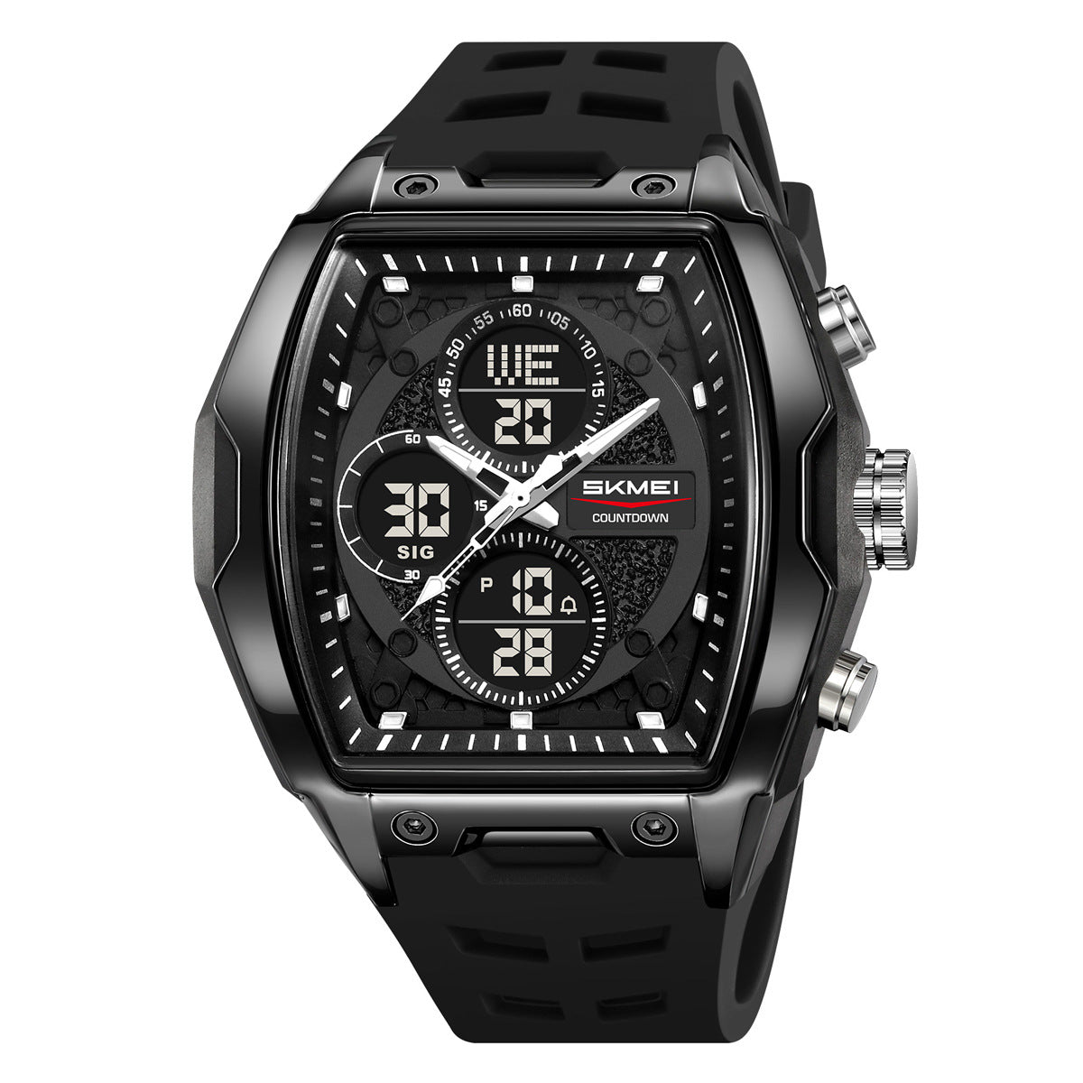Shishi Mei Montre numérique multicolore de sport