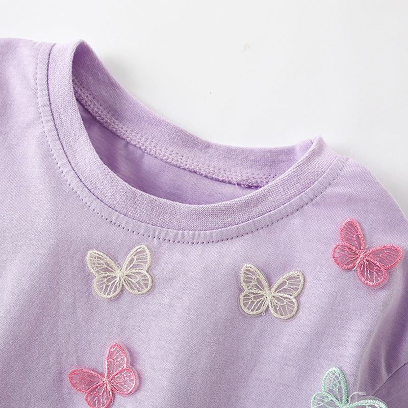 T-shirt décontracté élégant pour les petites filles