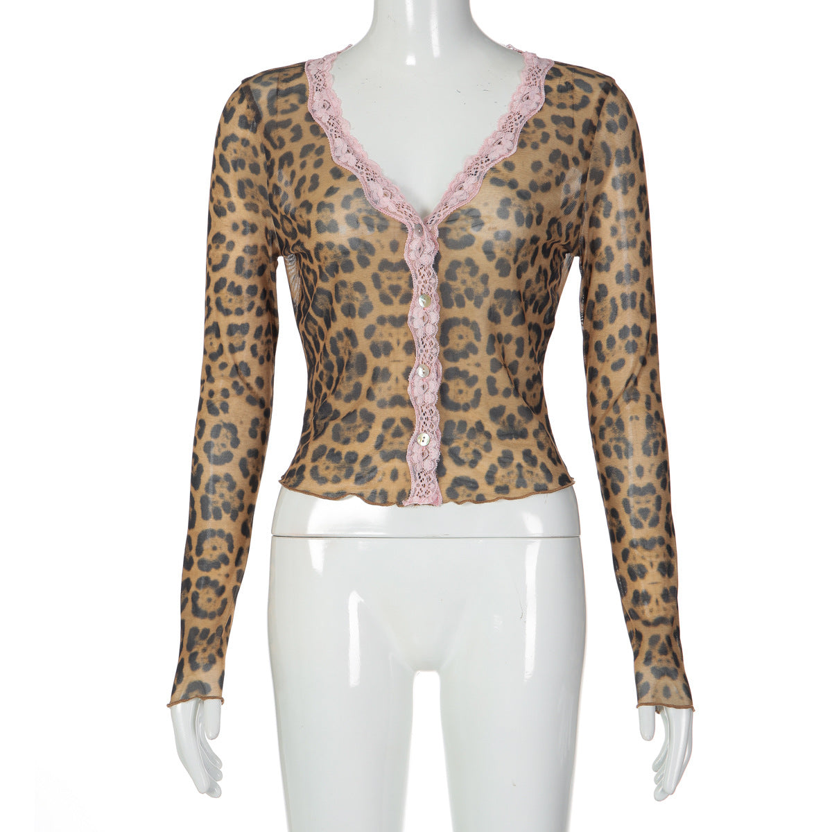 Women's Long Sleeve Leopard