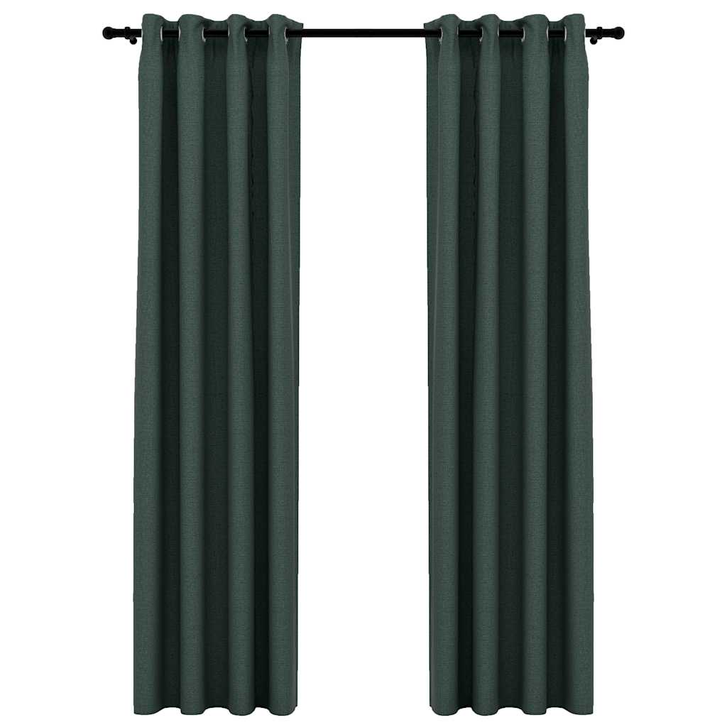 Rideaux noirs avec oeillets