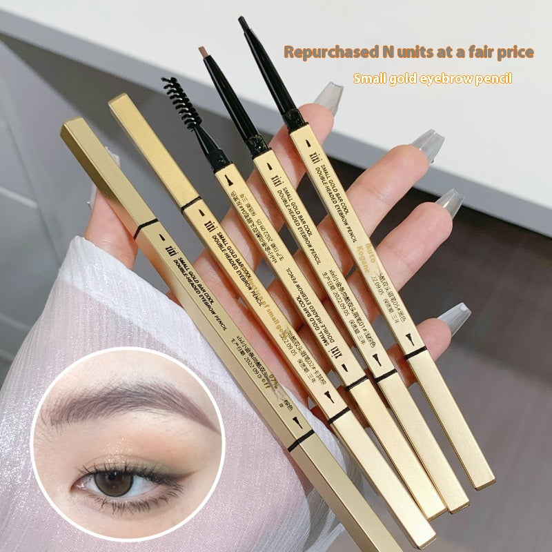 Petits baguettes en or Crayon de sourcils ultra fin Décoloration Résistante Naturelle Ultra-fine