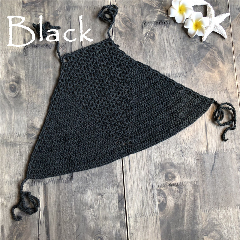 Camisole de plage tricotée main
