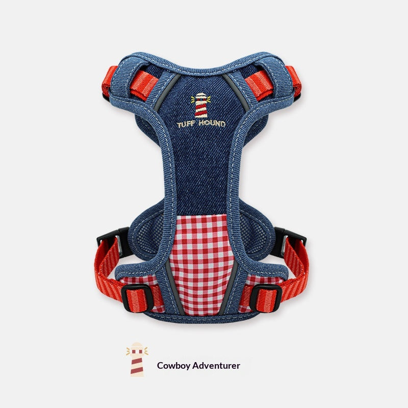 Pet Harness Vest-style Grande laisse de marche Petit à Moyen chien laisse