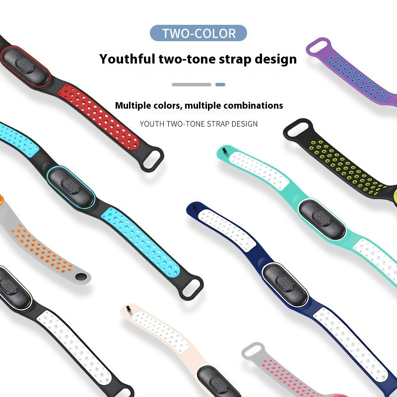 Waterproof Student bracelet de sport bicolore