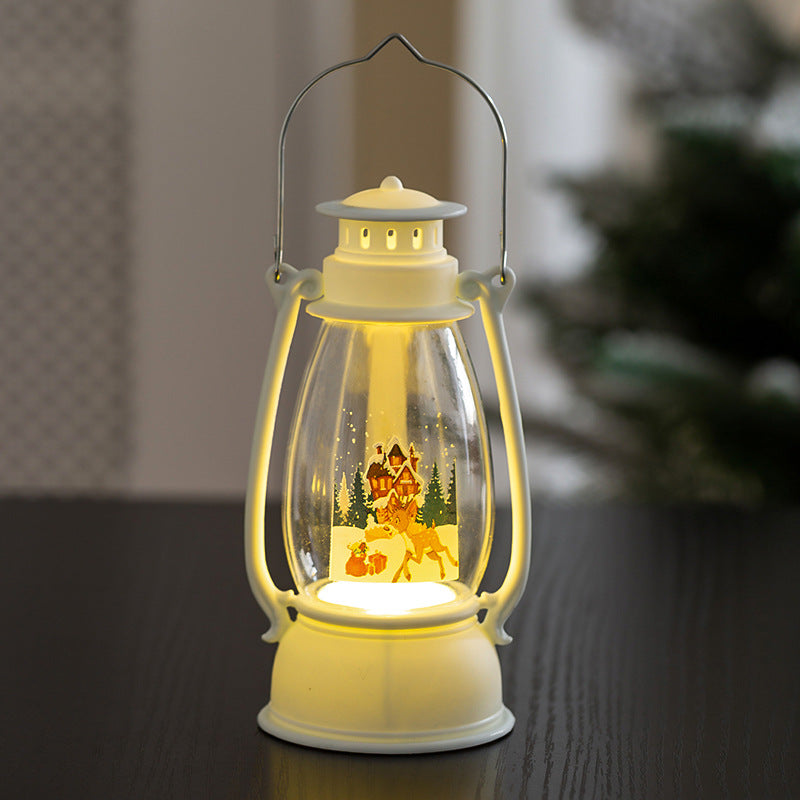 Décorations de Noël Lanterne lumineuse Petits cadeaux Fenêtre Pendentif Ornements de bureau Disposition