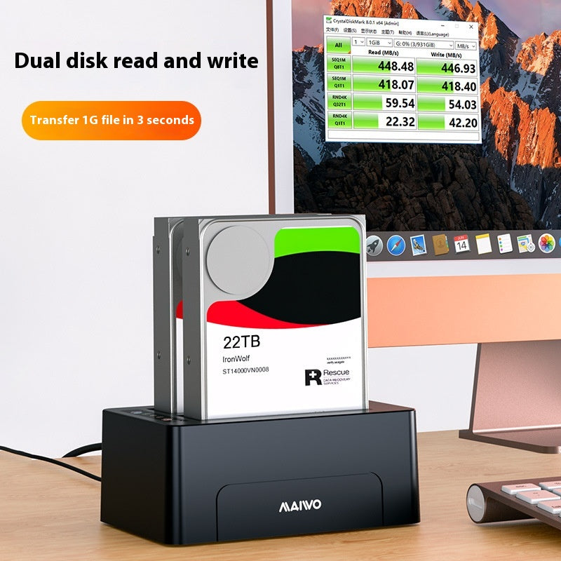 Disque dur Dock Dual-disk 2535 pouces SATA Serial Hard Disk Copieur