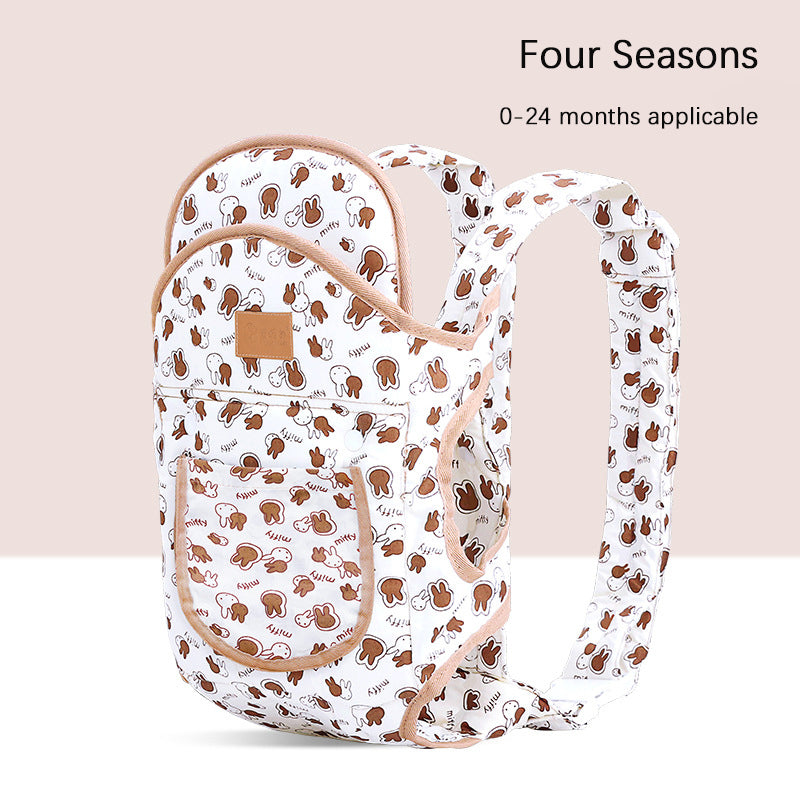 Porte-bébé multifonctions avec avant respirant et dos en été