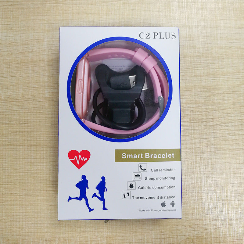 Bluetooth Pedomètre Fréquence cardiaque Pression artérielle Sang Oxygène Musique Météo Bracelet sportif